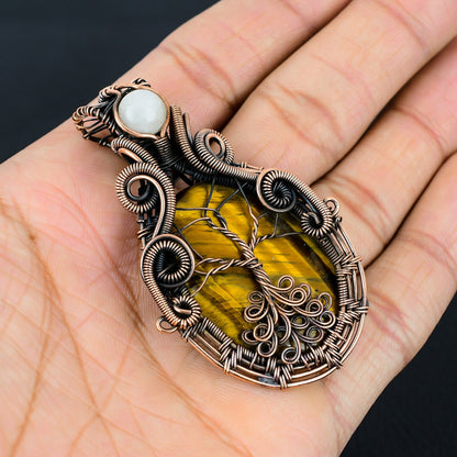 Golden Brown Tiger Eye Gemstone Pendant