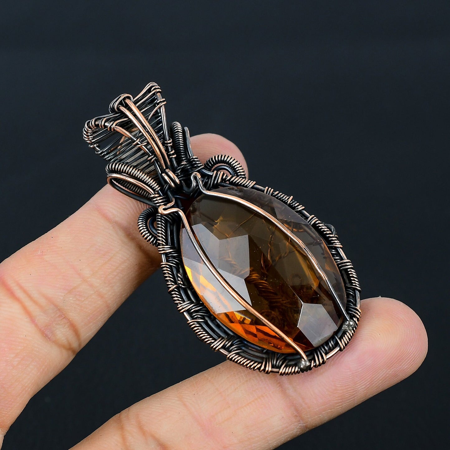 Yellow Citrine Gemstone Pendant