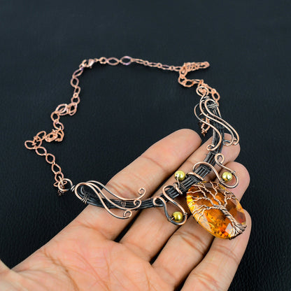Yellow Citrine Gemstone Necklace