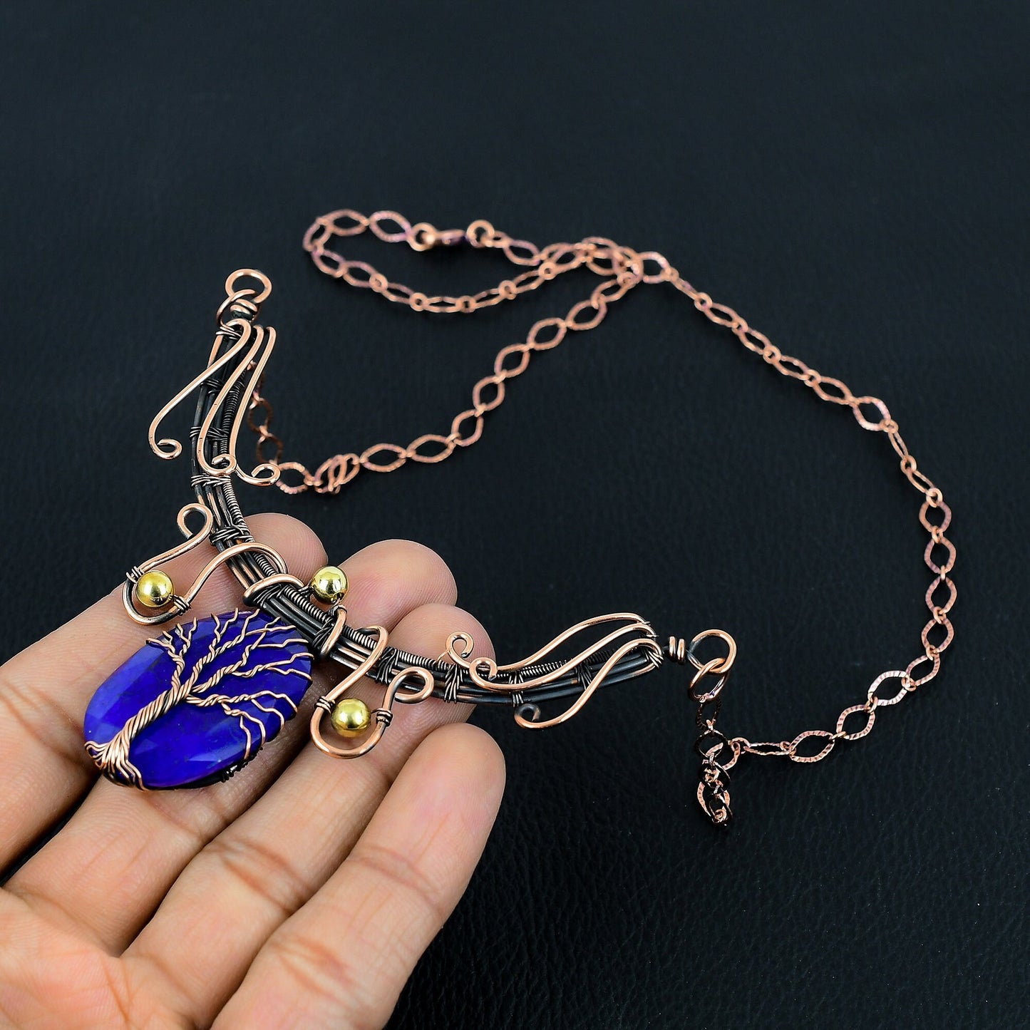 Blue Sapphire Gemstone Necklace