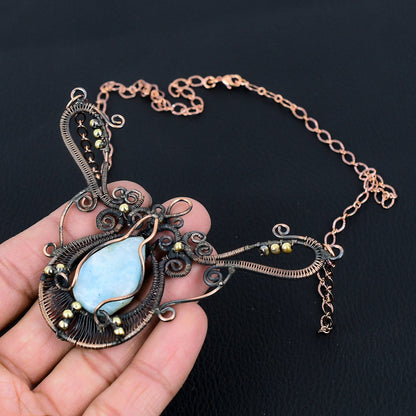 Blue Larimar Gemstone Necklace