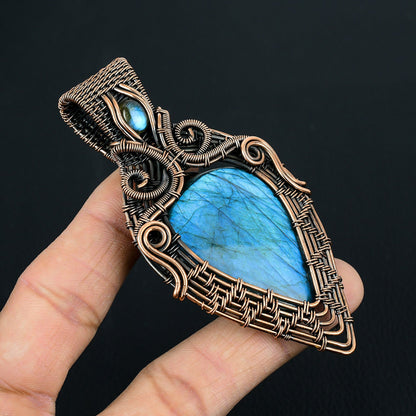 Blue Labradorite Gemstone Pendant