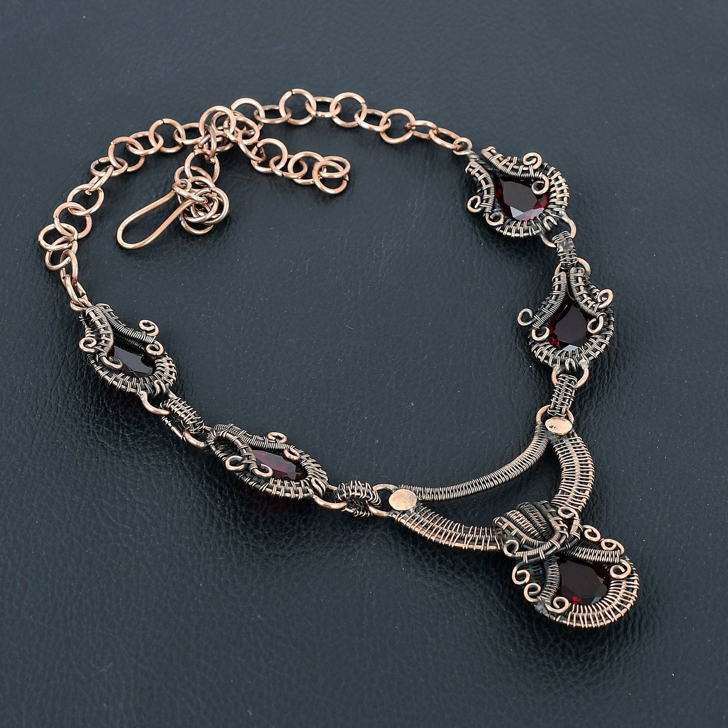 Red Garnet Gemstone Necklace