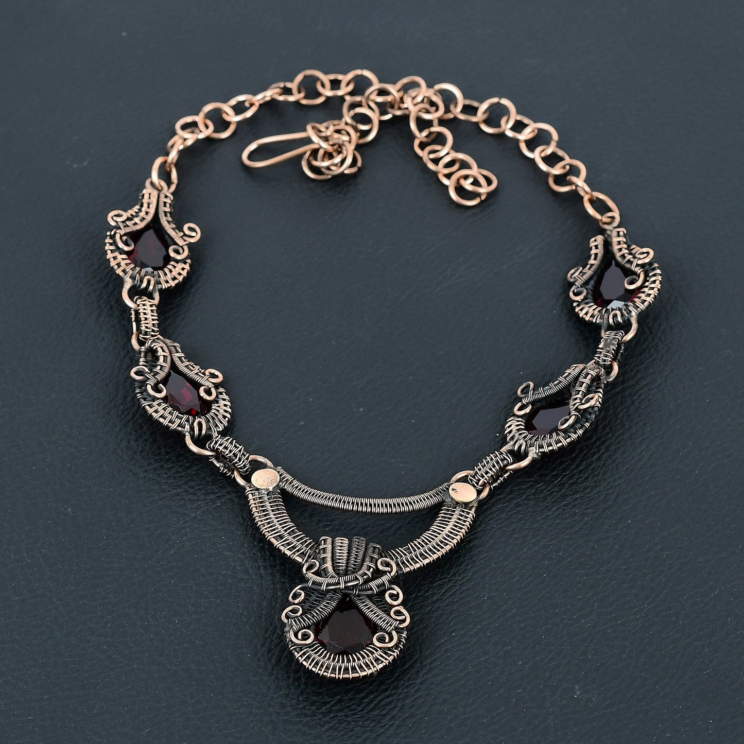 Red Garnet Gemstone Necklace