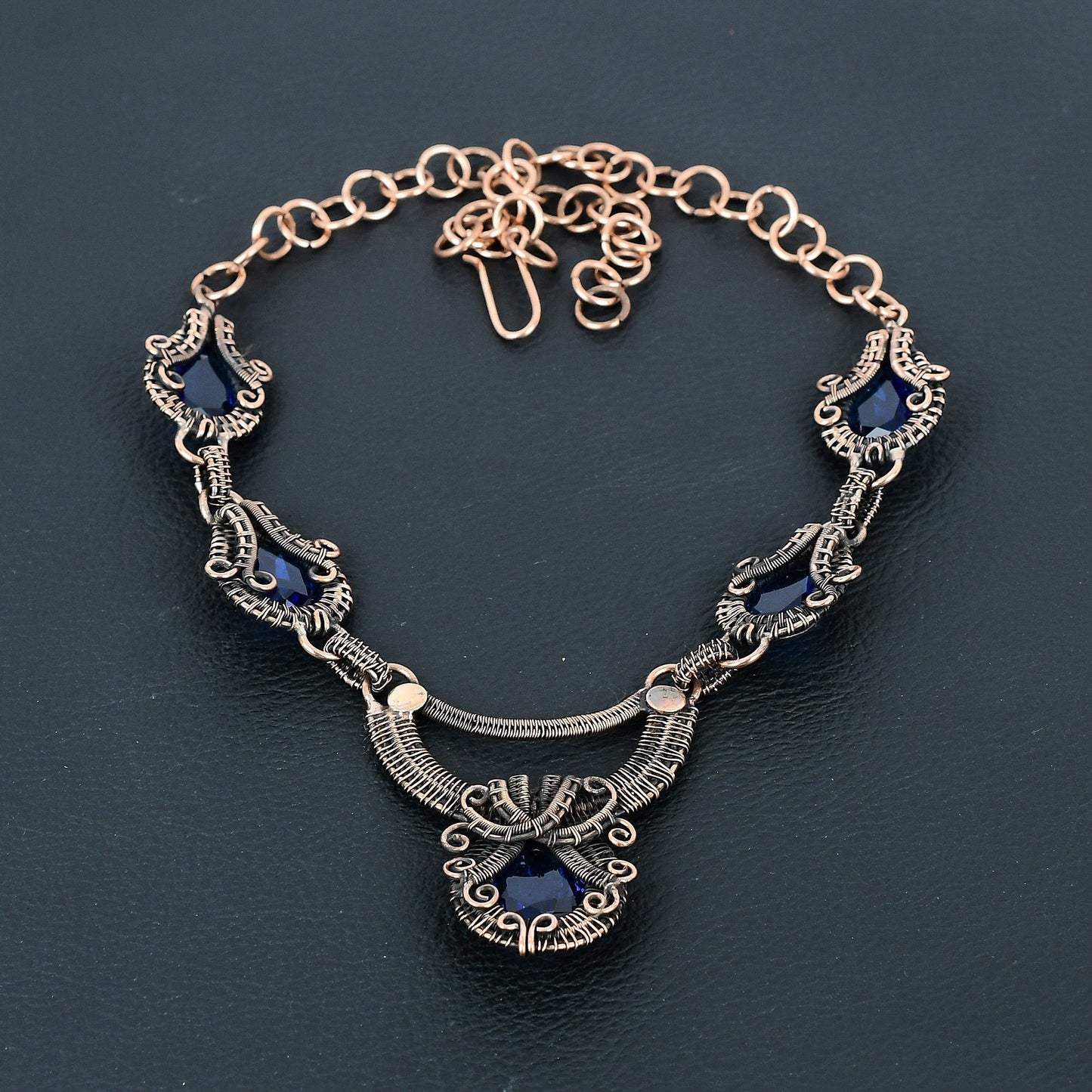 Blue Sapphire Gemstone Necklace