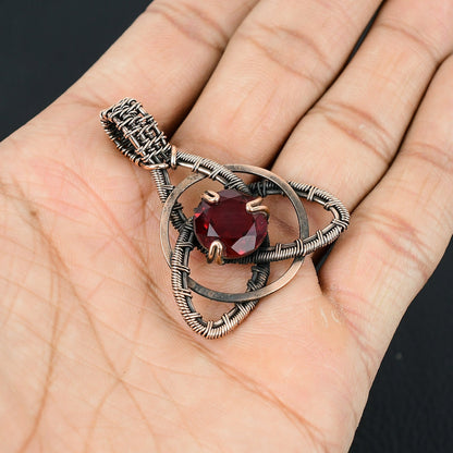 Red Garnet Gemstone Pendant