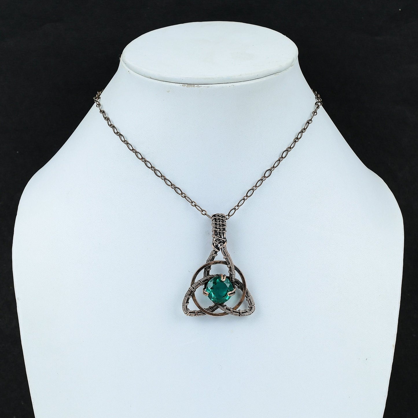 Aqua Apatite Gemstone Pendant