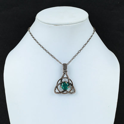 Aqua Apatite Gemstone Pendant