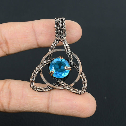 Blue Topaz Gemstone Pendant