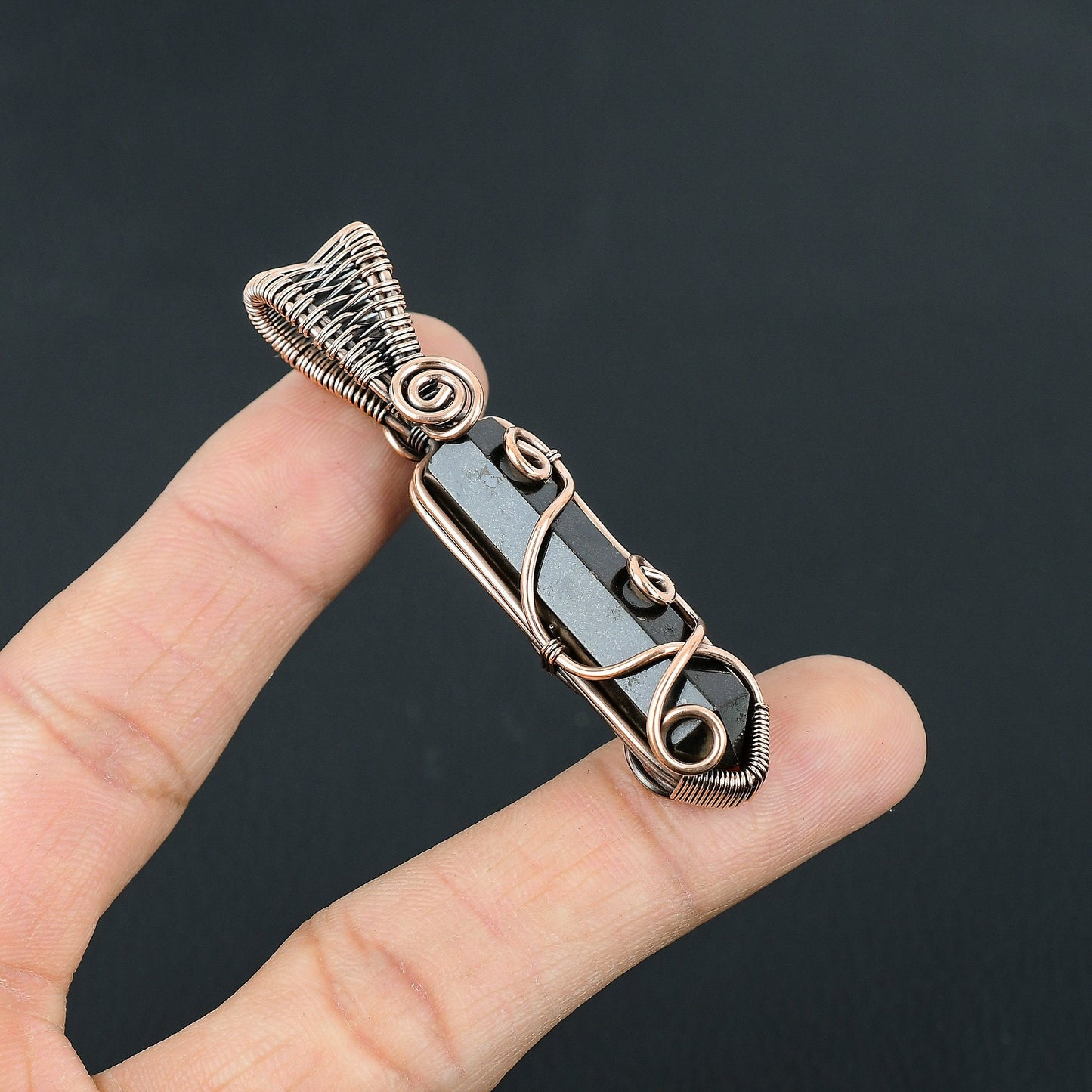 Black Tourmaline Gemstone Pendant