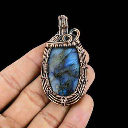 Blue Labradorite Gemstone Pendant