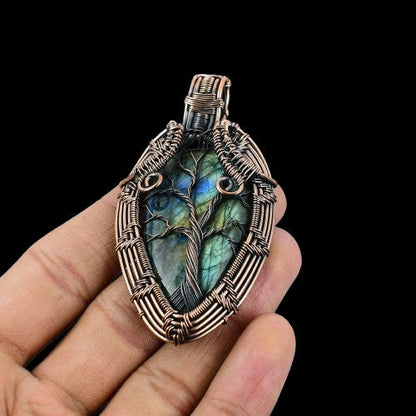 Blue Labradorite Gemstone Pendant
