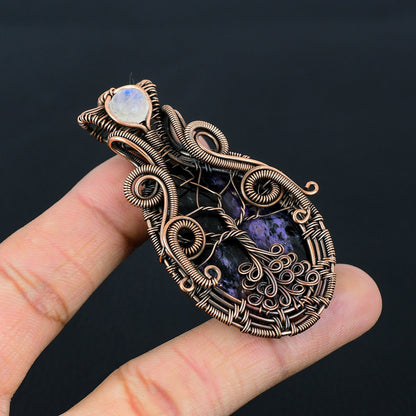 Purple Charoite Gemstone Pendant