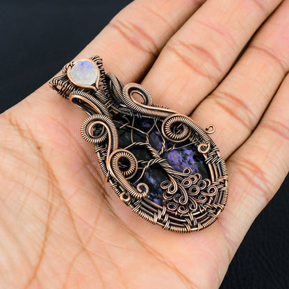 Purple Charoite Gemstone Pendant