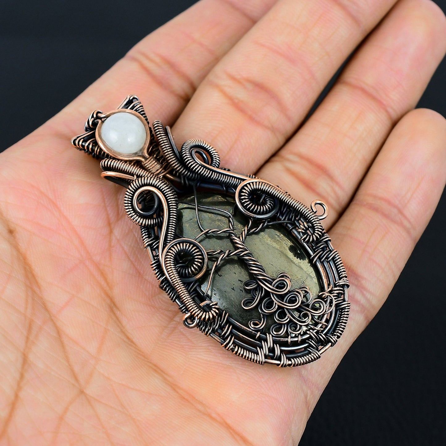 Golden Pyrite Gemstone Pendant