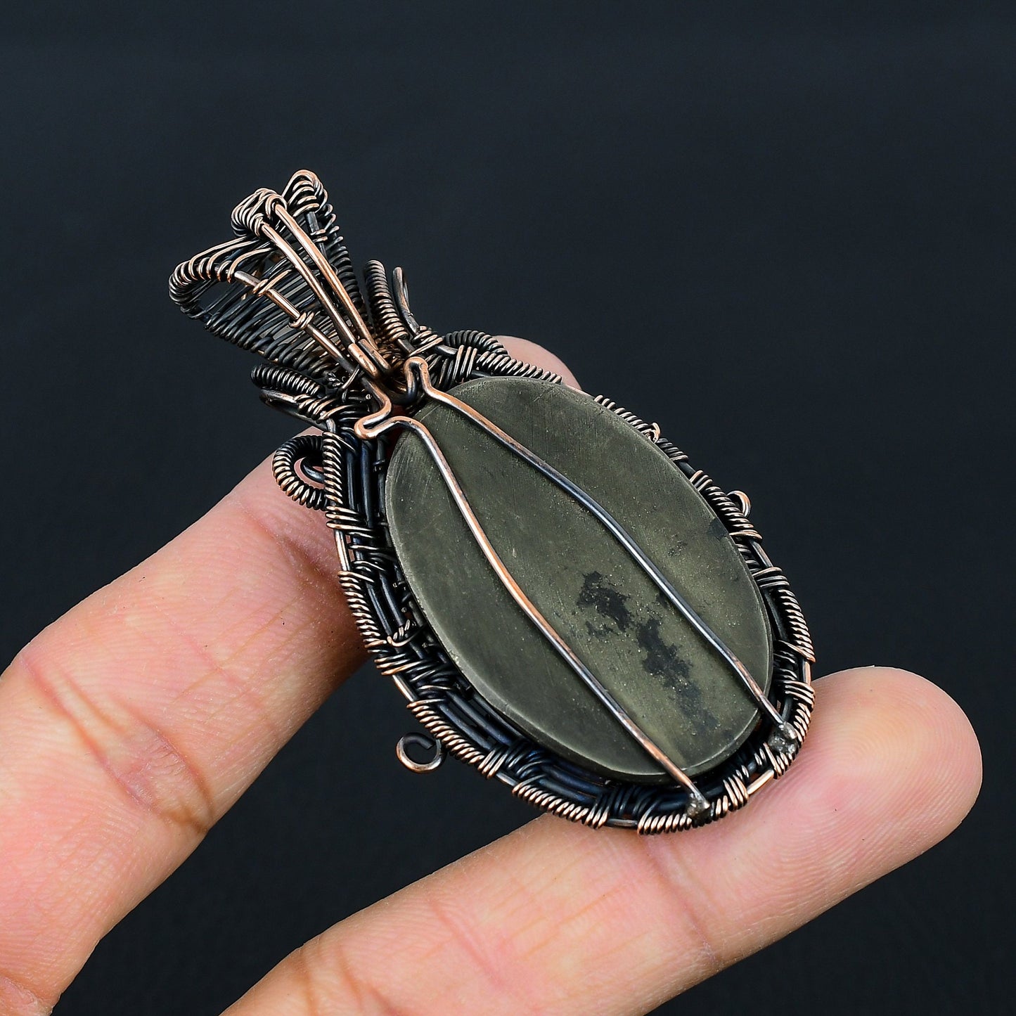 Golden Pyrite Gemstone Pendant