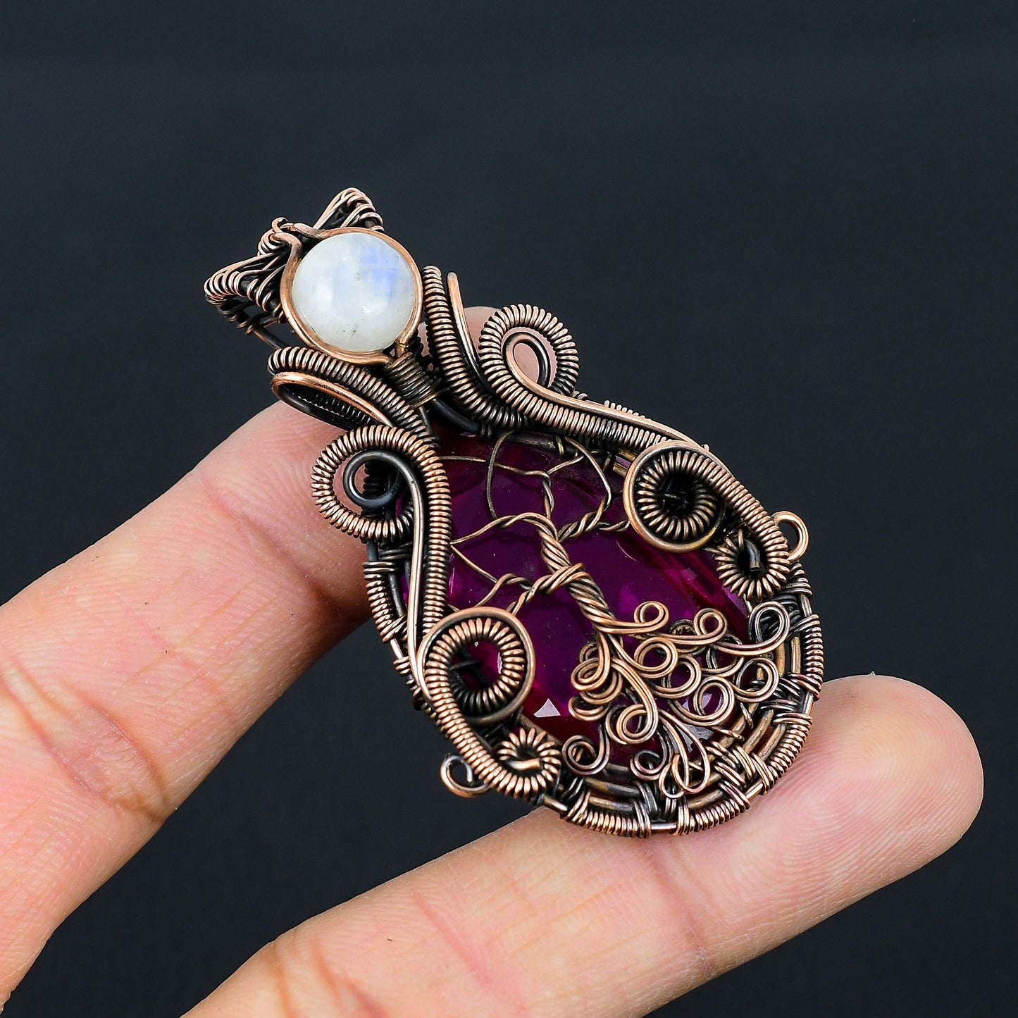 Pink Tourmaline Gemstone Pendant