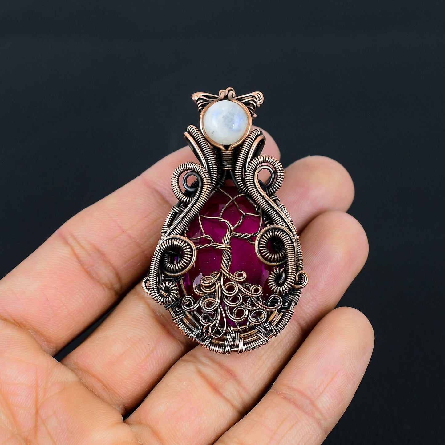 Pink Tourmaline Gemstone Pendant