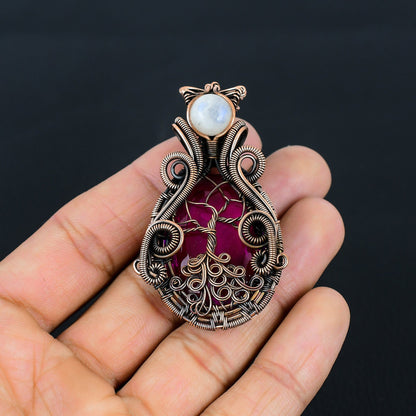 Pink Tourmaline Gemstone Pendant