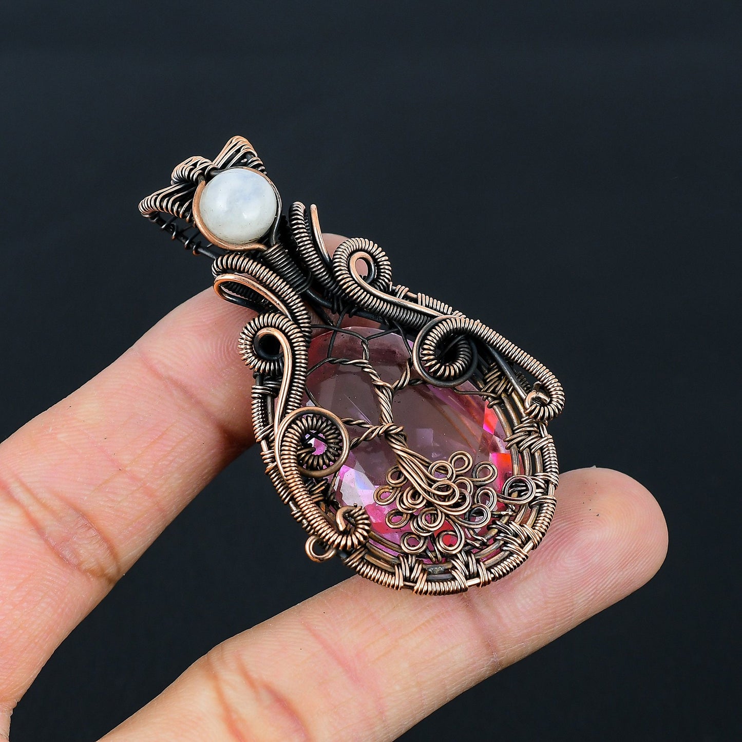 Pink Kunzite Gemstone Pendant