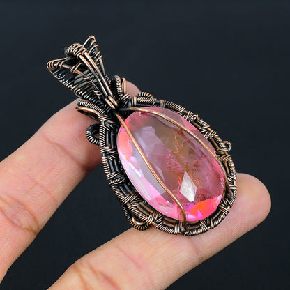 Pink Kunzite Gemstone Pendant
