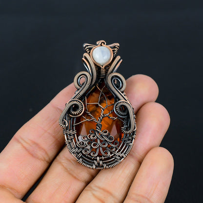 Yellow Citrine Gemstone Pendant