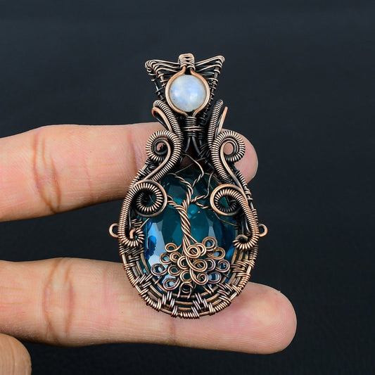 Blue Topaz Gemstone Pendant
