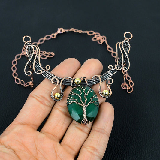 Green Emerald Gemstone Pendant