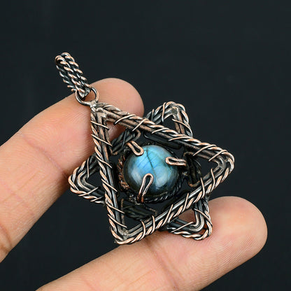 Blue Labradorite Gemstone Pendant