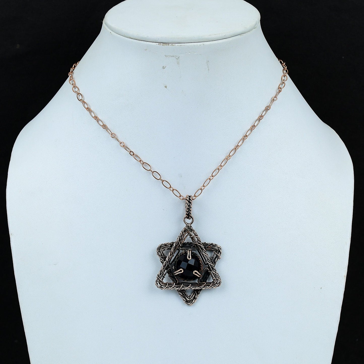 Purple Amethyst Gemstone Star Pendant