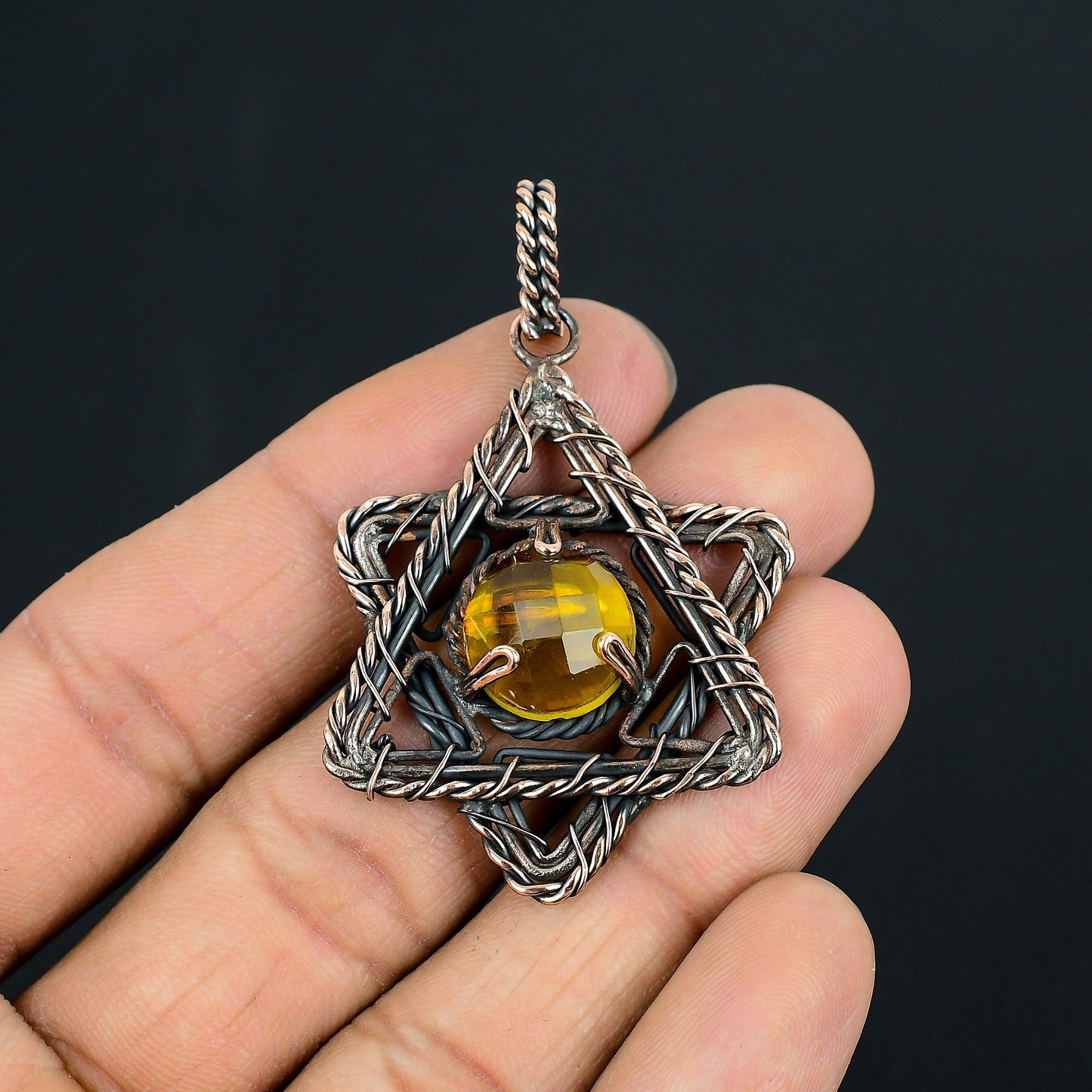Lemon Topaz Gemstone Pendant