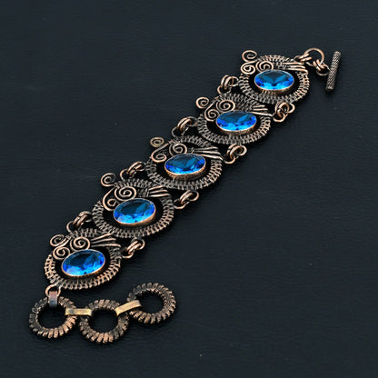 Blue Tanzanite Gemstone Bangle