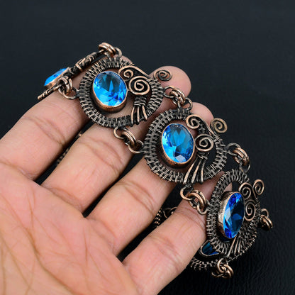 Blue Tanzanite Gemstone Bangle
