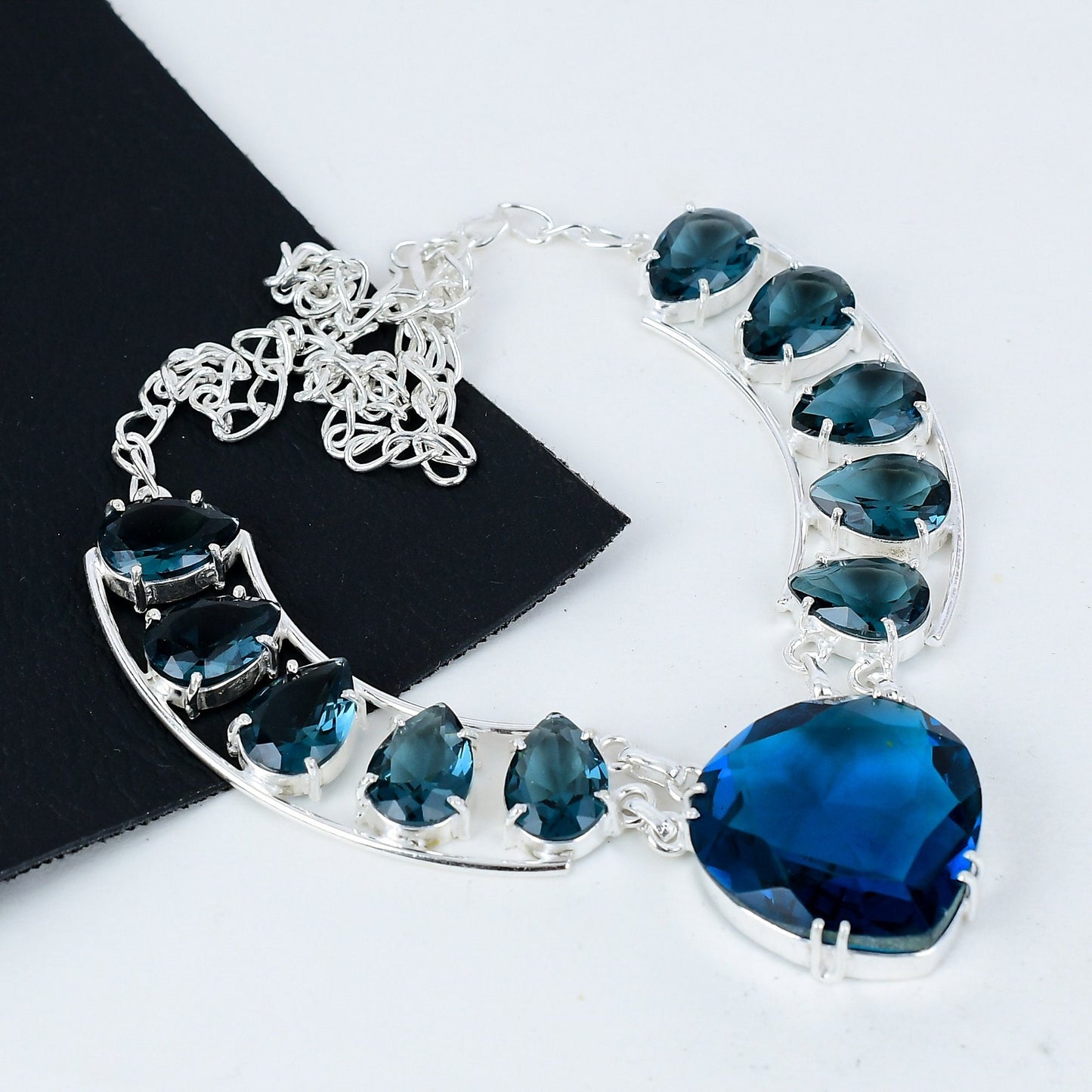 London Blue Topaz Gemstone Necklace