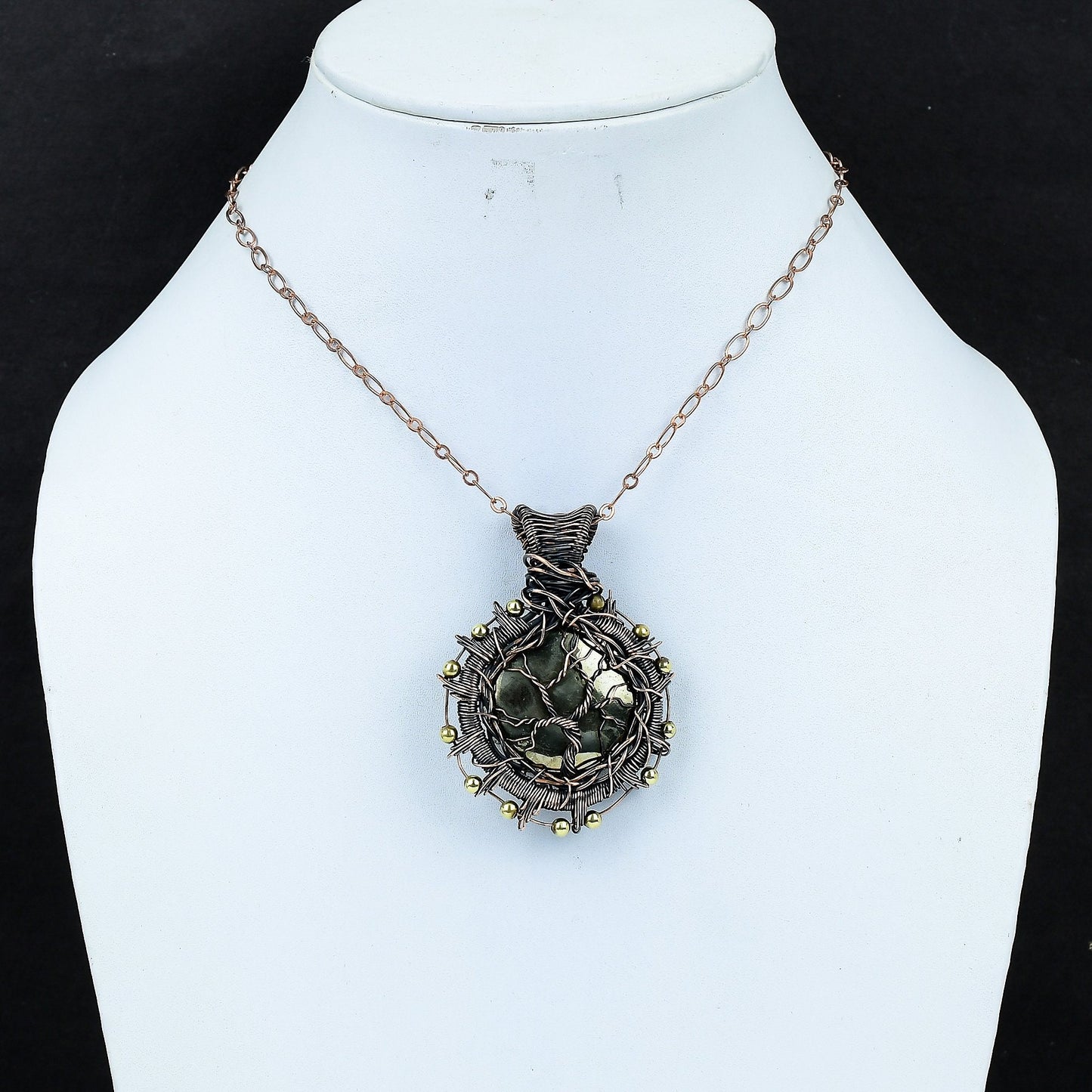 Golden Pyrite Gemstone Pendant