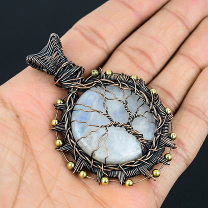 Blue Moonstone Gemstone Pendant