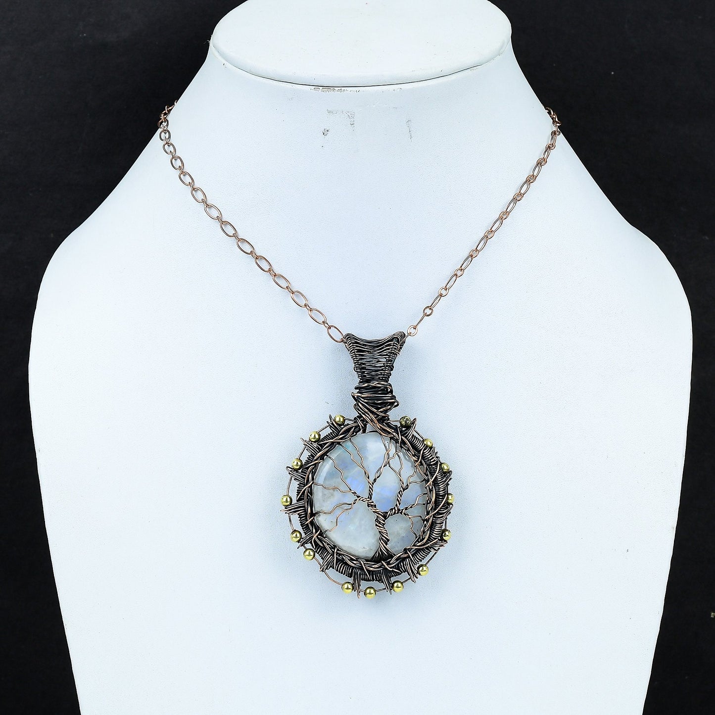 Blue Moonstone Gemstone Pendant