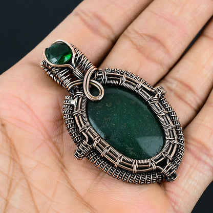 Green Jade Gemstone Pendant
