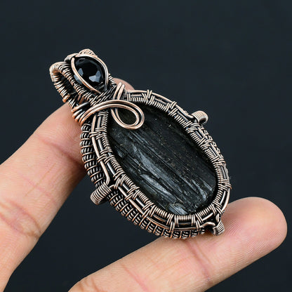 Black Tourmaline Gemstone Pendant
