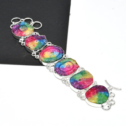 Rainbow Solar Quartz Necklace & Bracelet Set