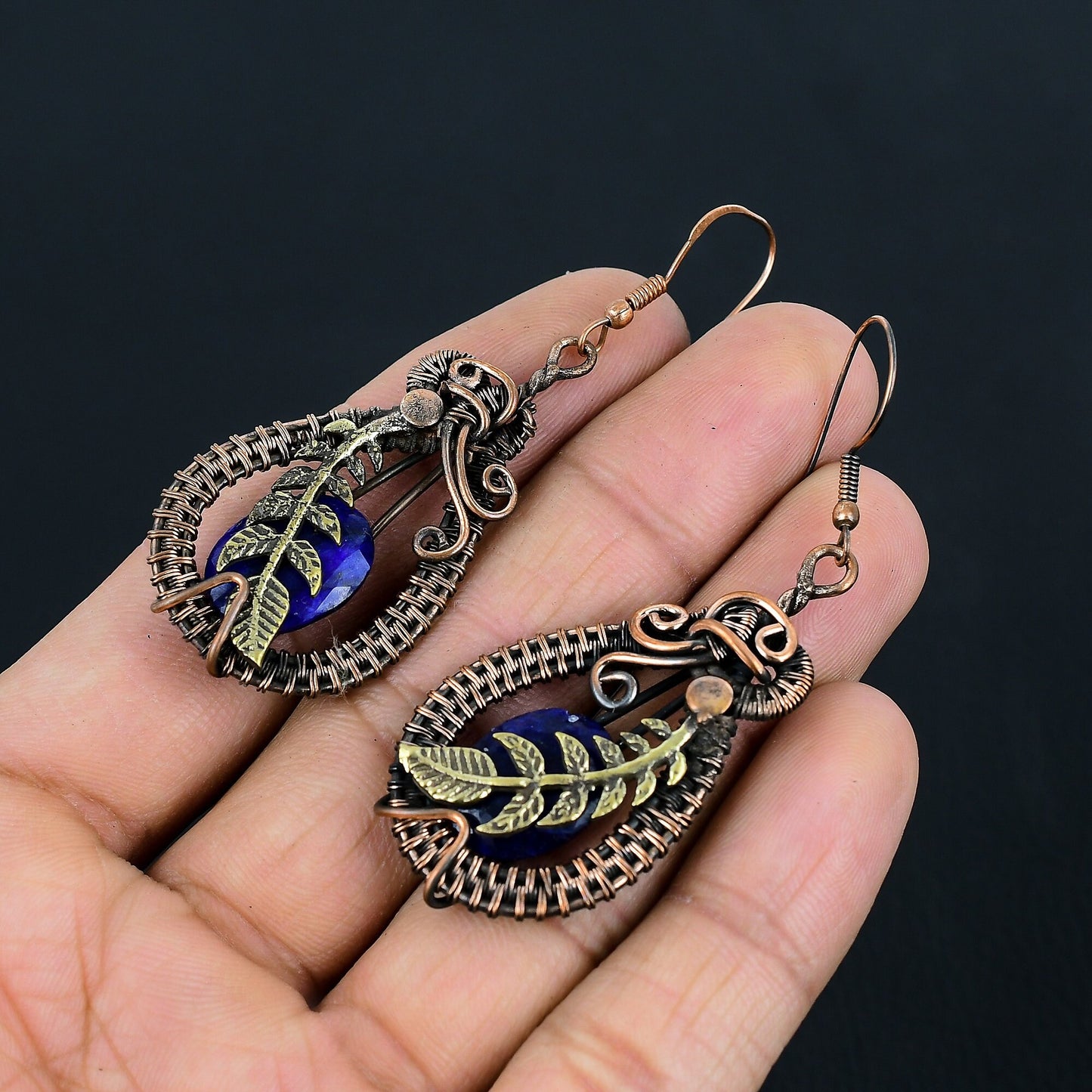 Blue Sapphire Gemstone Earrings