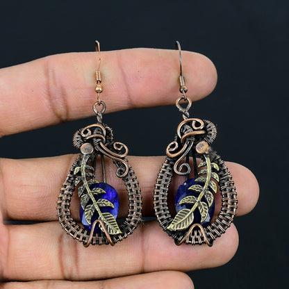 Blue Sapphire Gemstone Earrings