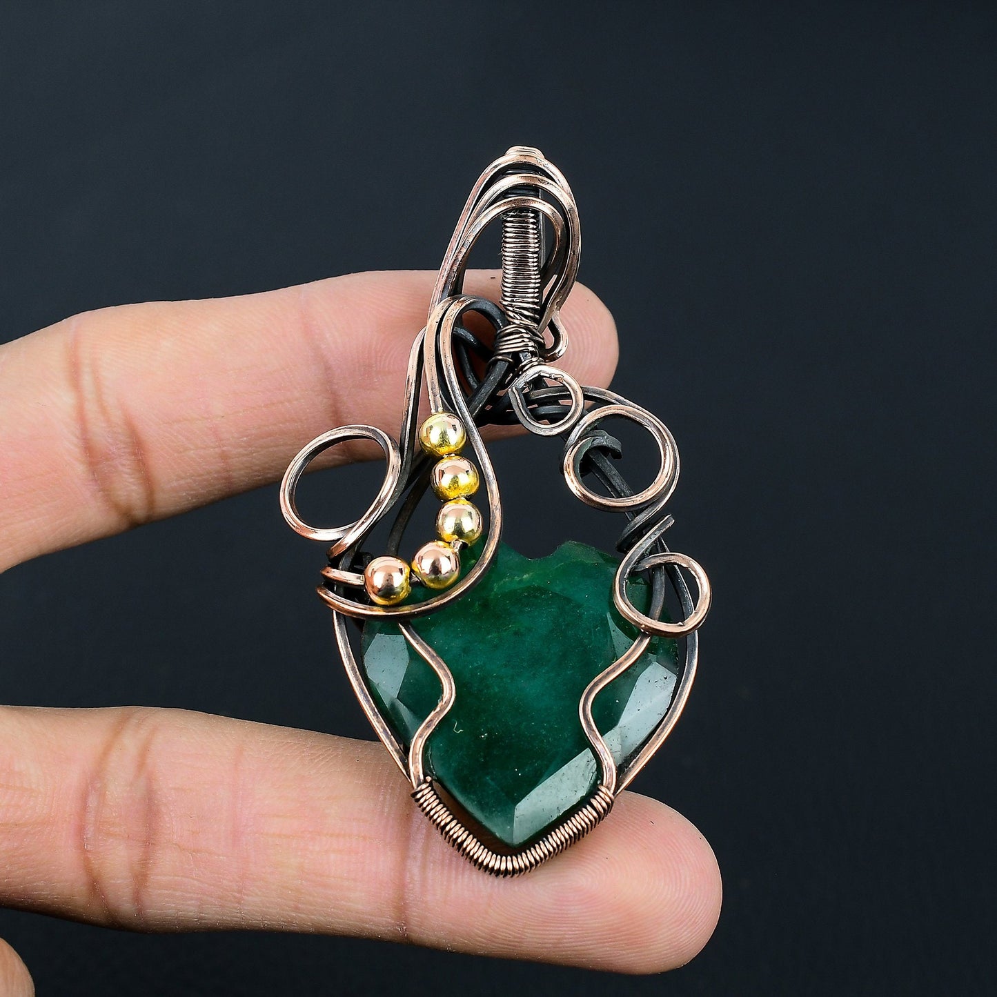 Emerald Green Gemstone Pendant