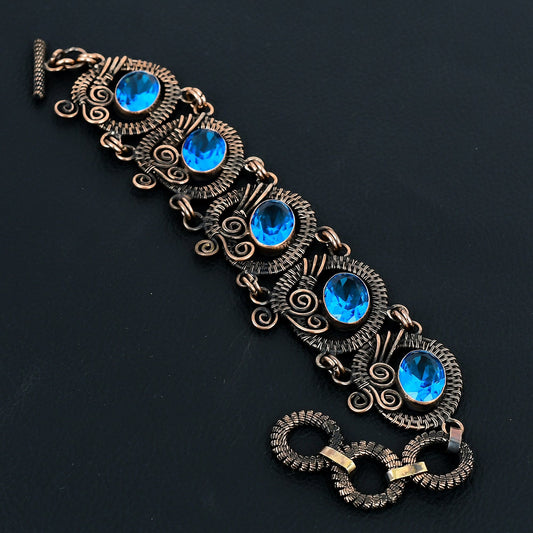 Blue Tanzanite Gemstone Bangle