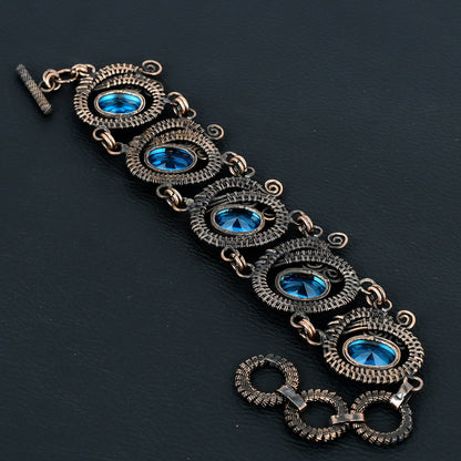 Blue Tanzanite Gemstone Bangle