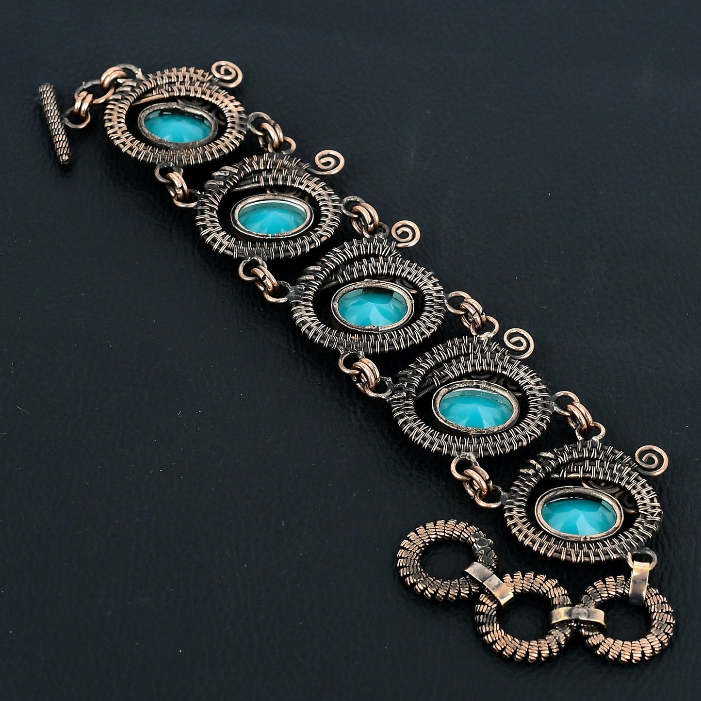 Blue Chalcedony Gemstone Bracelet