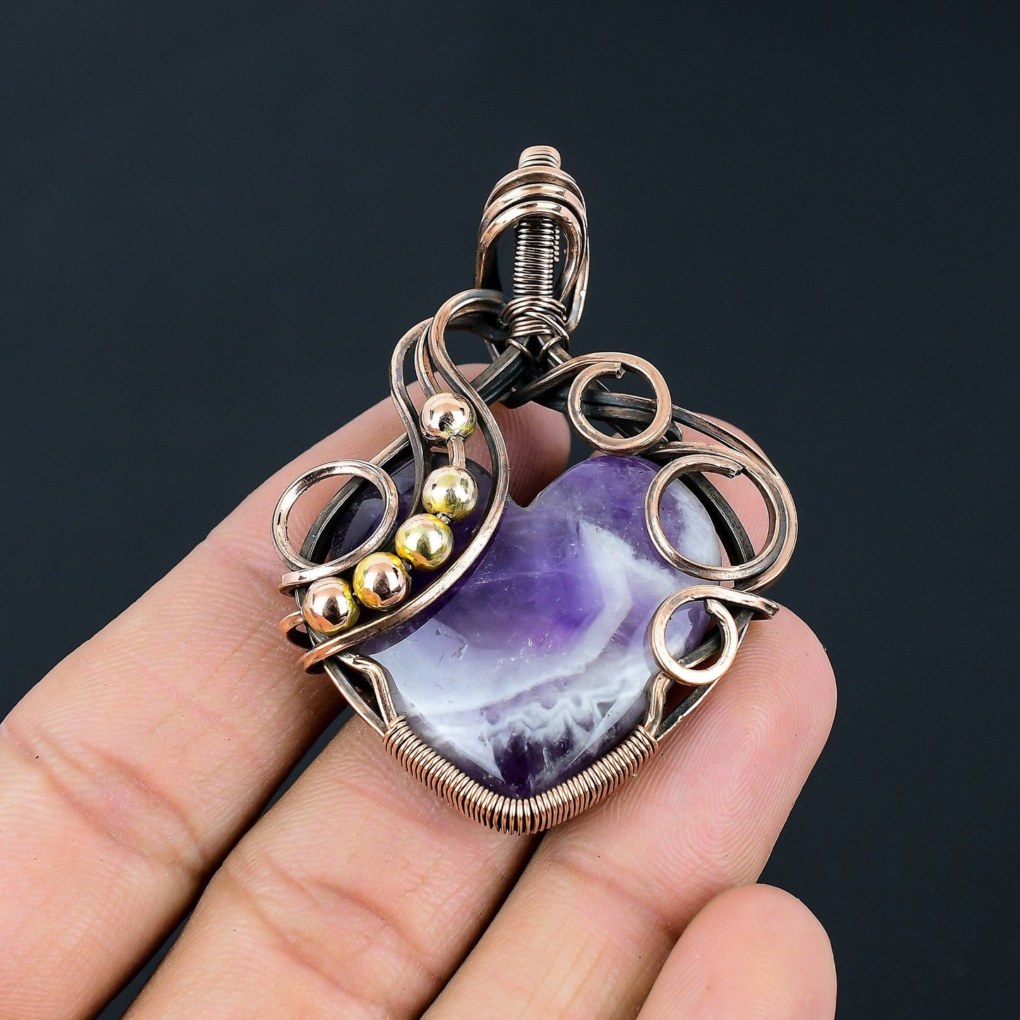 Purple Amethyst Gemstone Pendant