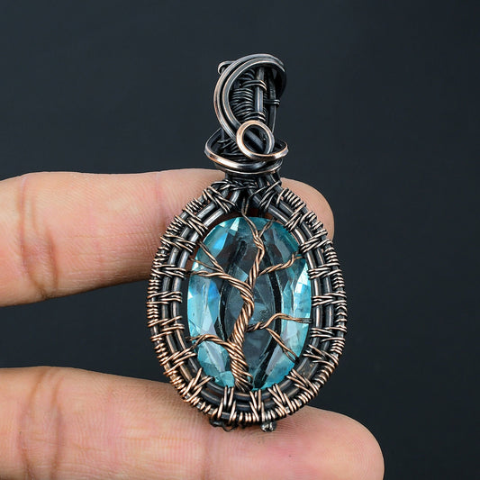 Blue Topaz Gemstone Pendant