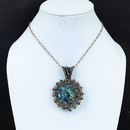 Rainbow Abalone Gemstone Pendant