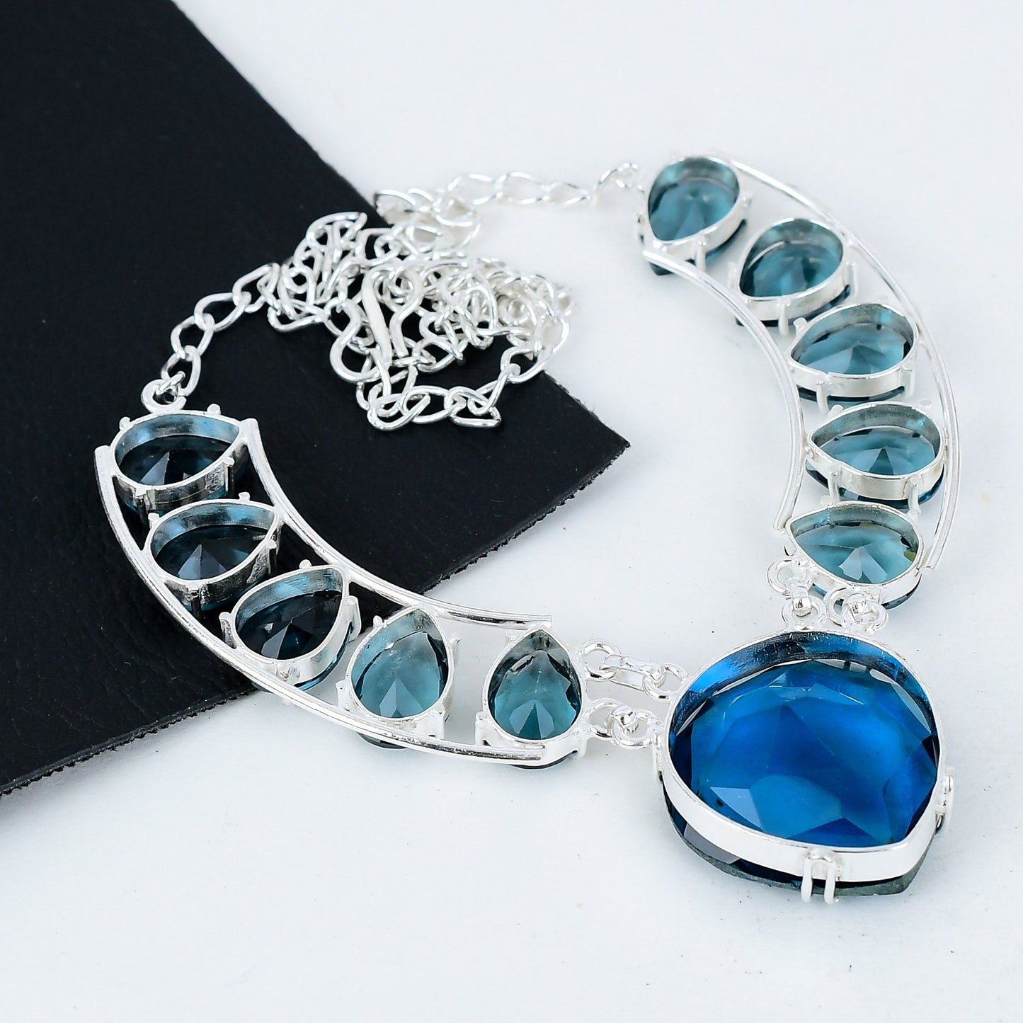 London Blue Topaz Gemstone Necklace